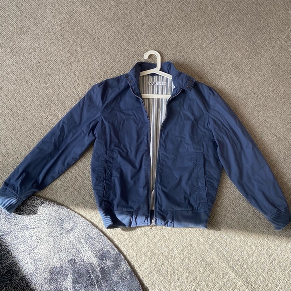Zara Men's Blue Windbreaker Jacket M - Picture 1 of 4